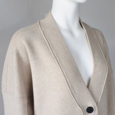 画像2: 【 CYNICAL 】 シニカル ゆったりシルエット ノンチク ウォッシャブル ニット ロング カーディガン 春秋冬 レディース  (2)