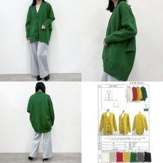 画像7: 【 CYNICAL 】 シニカル ゆったりシルエット ノンチク ウォッシャブル ニット ロング カーディガン 春秋冬 レディース  (7)