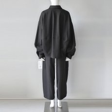 画像9: 《 セットアップ対応 》【 CLOCHE 】 クロッシェ クロシェ ゆったりシルエット ウール調 ウォッシャブル コクーン シャツ ブラウス 春秋冬 レディース  (9)