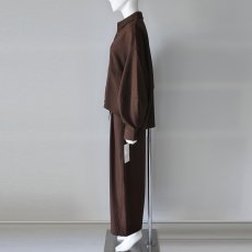 画像8: 《 セットアップ対応 》【 CLOCHE 】 クロッシェ クロシェ ゆったりシルエット ウール調 ウォッシャブル コクーン シャツ ブラウス 春秋冬 レディース  (8)