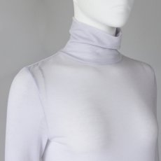 画像2: 【 Dignite Collier 】 ディニテコリエ 日本製 ノンチク 暖かい シルク カシミア混  ストレッチ タートルネック 長袖 カットソー 春秋冬 レディース  (2)