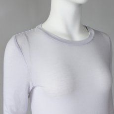 画像2: 【 Dignite Collier 】 ディニテコリエ 日本製 ノンチク 暖かい シルク カシミア混  ストレッチ クルーネック 長袖 カットソー 春秋冬 レディース  (2)