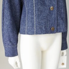 画像3: 【 DOS DIOSAS 】ドスディオサス オーバーサイズ ウール混 ビッグステッチ Gジャン ジャケット 春秋冬 レディース  (3)