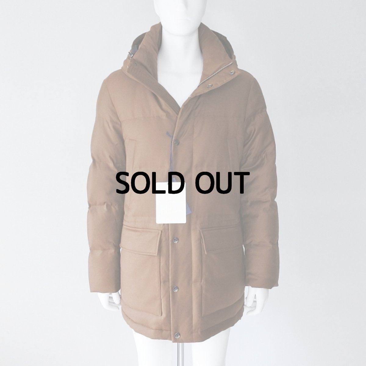画像1: 《 国内 正規品 》【 MONTECORE 】 モンテコーレ Loro Piana ロロピアーナ RAIN SYSTEM レインシステム 撥水 N3B フーデット ダウン コート ジャケット 春秋冬 メンズ  (1)