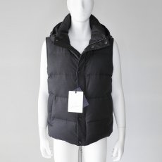 画像1: 《 国内 正規品 》【 MONTECORE 】 モンテコーレ Loro Piana ロロピアーナ RAIN SYSTEM レインシステム 撥水 フーデット ダウン ジャケット ベスト 春秋冬 メンズ  (1)