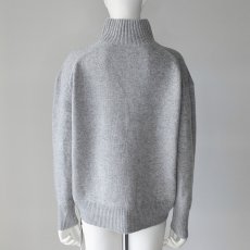画像5: 【 CLOCHE 】 クロッシェ クロシェ ウール100％ ゆったりシルエット ミドルゲージ コクーン ハイネック プルオーバー ニット 春秋冬 レディース  (5)