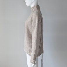 画像4: 【 CLOCHE 】 クロッシェ クロシェ ウール100％ ゆったりシルエット ミドルゲージ コクーン ハイネック プルオーバー ニット 春秋冬 レディース  (4)