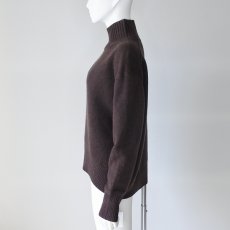 画像4: 【 CLOCHE 】 クロッシェ クロシェ ウール100％ ゆったりシルエット ミドルゲージ コクーン ハイネック プルオーバー ニット 春秋冬 レディース  (4)