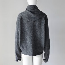 画像5: 【 CLOCHE 】 クロッシェ クロシェ ゆったりシルエット ウォッシャブル ウール混 三角ストール付き プルオーバー ニット 春秋冬 レディース  (5)