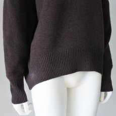 画像3: 【 CLOCHE 】 クロッシェ クロシェ ウール100％ ゆったりシルエット ミドルゲージ コクーン ハイネック プルオーバー ニット 春秋冬 レディース  (3)