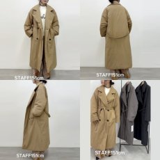 画像8: 【 CLOCHE 】 クロッシェ クロシェ 軽量 中綿 ダウン ベルテッド ロング コート 春秋冬 レディース  (8)