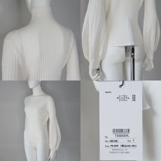 画像6: 【 TOLNERA 】 トルネラ ノンチク もちもち ハイネック ボリューム袖 リブ ニット 春秋冬 レディース  (6)