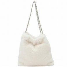 画像1: 【 motte 】 モッテ チェーンハンドル ファー バッグ 春秋冬 レディース  (1)