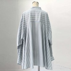 画像7: 【予約商品】《納期：2026年1月末旬》【 HERENCIA 】 ヘレンチア  フレア ストライプ ブラウス シャツ オールシーズン レディース  (7)