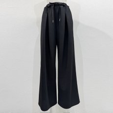 画像5: 【予約商品】《納期：2026年2月上旬〜2月中旬》《 セットアップ 対応》【 CYAN TOKYO 】シアン トーキョー ドット クロスタック ワッフル ワイド パンツ 春秋冬 レディース  (5)