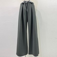 画像2: 【予約商品】《納期：2026年2月上旬〜2月中旬》《 セットアップ 対応》【 CYAN TOKYO 】シアン トーキョー ドット クロスタック ワッフル ワイド パンツ 春秋冬 レディース  (2)