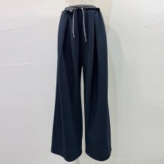 画像4: 【予約商品】《納期：2026年2月上旬〜2月中旬》《 セットアップ 対応》【 CYAN TOKYO 】シアン トーキョー ドット クロスタック ワッフル ワイド パンツ 春秋冬 レディース  (4)