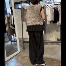 画像5: 【予約商品】《納期:2026年1月下旬》【 Dignite Collier 】 ディニテコリエ フェザー ニット ベスト ジレ 春秋 レディース  (5)