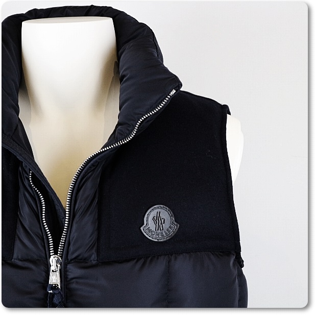 【美品】MONCLER　ダウンベスト　CESAR　サイズ1　ネイビー