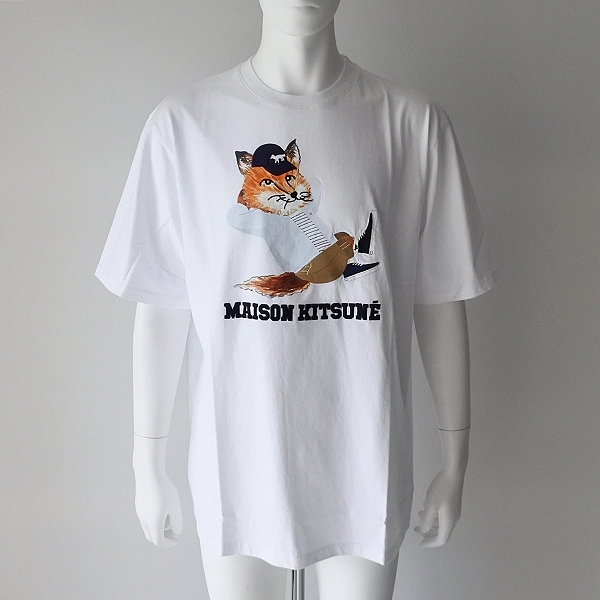 希少 Maison Kitsune メゾンキツネ Tシャツ ビッグシルエット - T