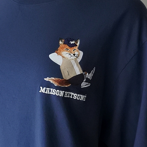 Maison Kitsune メゾンキツネ FOX ロゴ Tシャツ メンズ L-