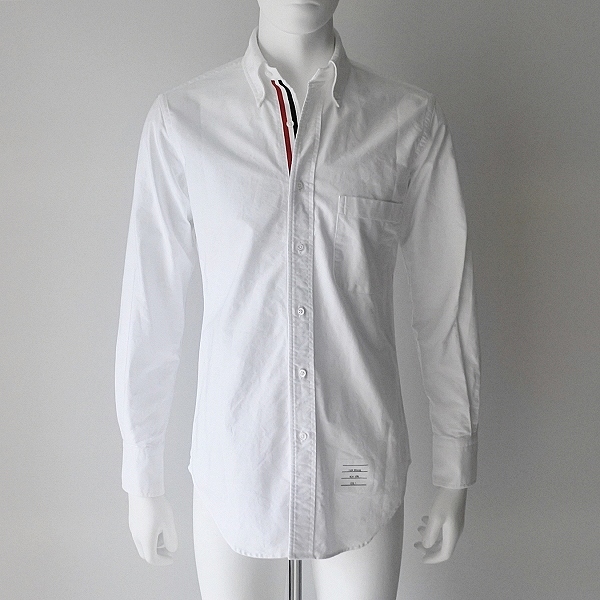 THOM BROWNE】トム ブラウン/CLASSIC FIT SHIRT W/RMB GROSGRAIN