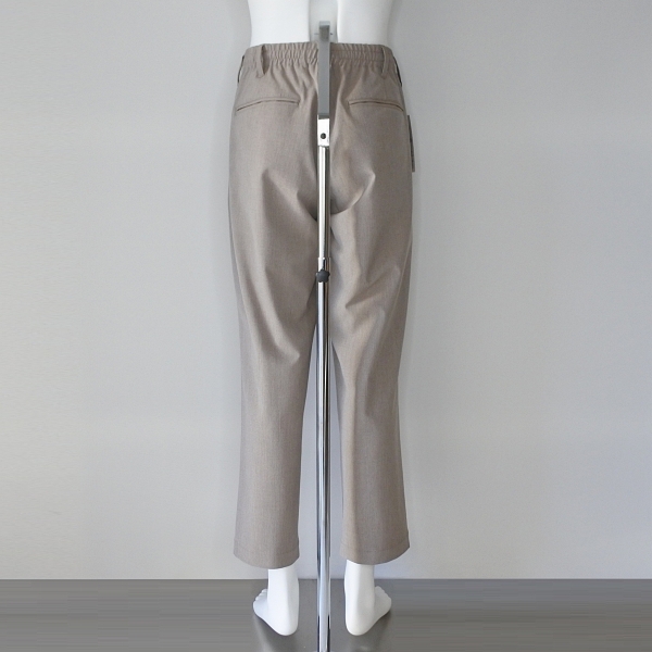 画像4: 【 ARBRE 】 アルブル ウールサージ風 ルーズフィット 1プリーツ ストレッチ トラウザー イージー テーパード パンツ 春秋冬 メンズ  (4)