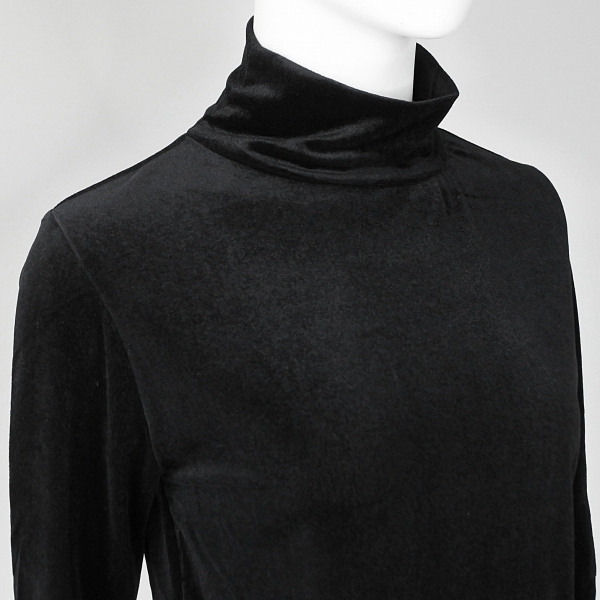画像2: 【 anana 】 アナナ 日本製 シアー ベロア ハイネック カットソー 春秋冬 レディース  (2)